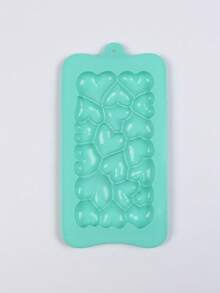 1pc Heart-Shaped Silicone Chocolate Mold - 3D Love Block For DIY Candy & Cake Decorating, Perfect For Valentine's Day & Thanksgiving Gifts