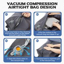 Simple Unisex Large Capacity Travel Vacuum Compression Backpack Shoulder Bag, Multifunctional Vacuum Compression Storage Bag,Y2k - Multicolor - View 7