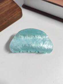 6个/1个大理石纹波浪图案发爪，亚克力半圆形发夹，盘发发爪，女士发饰，大号发夹，日常、休闲、万圣节装扮时尚发夹 - 彩色 - 查看 13