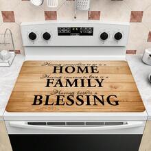 Home Family Blessing Stove Top Rubber Cover For Electric Stove, 28x20.5" Protective Pad, Induction Cooker Glass Ceramic Cooktop Protector, Heat Resistant Anti-Scratch Non-Slip Stovetop Cover, Coffee Mat, Kitchen Extra Counter Space - 家 - 查看 13