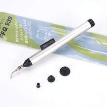 Vacuum Suction Pen Kit IC SMD Vacuum Sucking Suction Pen Remover Sucker Pump Pick Up Tool Desoldering ​Sucking Pen With 3 Nozzle - White - View 9