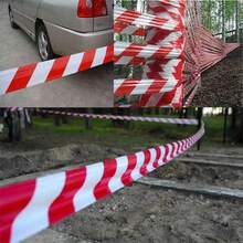 1 Roll Yellow Black/Red White PE Material Safety Non-Adhesive Warning Tape, Fire Safety Isolation Tape, Disposable Safety Barrier Tape For Hazardous Areas, Crime Scenes