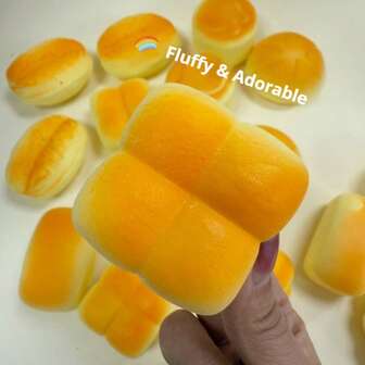 2025 Nuevo juguete de pan suave y realista con rebote lento, juguete antiestrés creativo, regalo perfecto para cumpleaños, fiestas, Navidad
