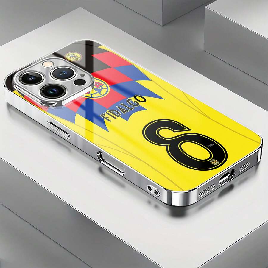 ¿Qué funda de teléfono con diseño de Club América Fidalgo? ¿Qué compatible con fundas de teléfono 17 16 Pro Max 15 Pro Max 13 y 12? Fabricada en material TPU, proporciona protección contra golpes y caídas. Es un gran regalo para familiares, amigos, novios, novias, el Mundial, el Día de Muertos y Halloween. - Circonita cúbica plateada - Ver 1