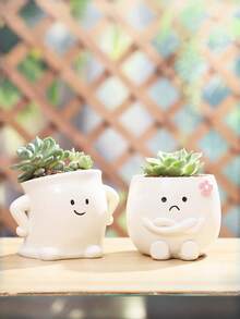 Chậu hoa hồng bằng nhựa dễ thương, thích hợp cho cây trồng trong nhà, chậu cây ngộ nghĩnh có lỗ thoát nước, tuyệt vời để trang trí nhà cửa, phòng ngủ, văn phòng, phòng học sinh, dùng để đựng đồ, trang trí đám cưới, đựng trang sức, trang trí tiệc, lựa chọn quà tặng tốt nhất. - Nhiều màu - Xem 2