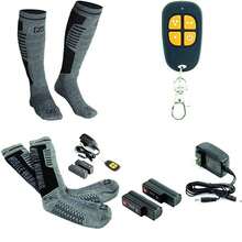 Calcetines eléctricos con calefacción y batería de 3,7 V con Mando a Distancia(Men 10-14) - Multicolor - Ver 1