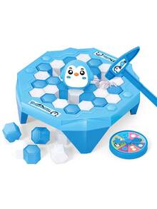 Juego interactivo de escritorio de romper el hielo con mini pingüinos, regalo de Navidad para niños, plataforma compacta y portátil hecha de múltiples bloques ensamblados, juguete de romper el hielo - Multicolor - Ver 9