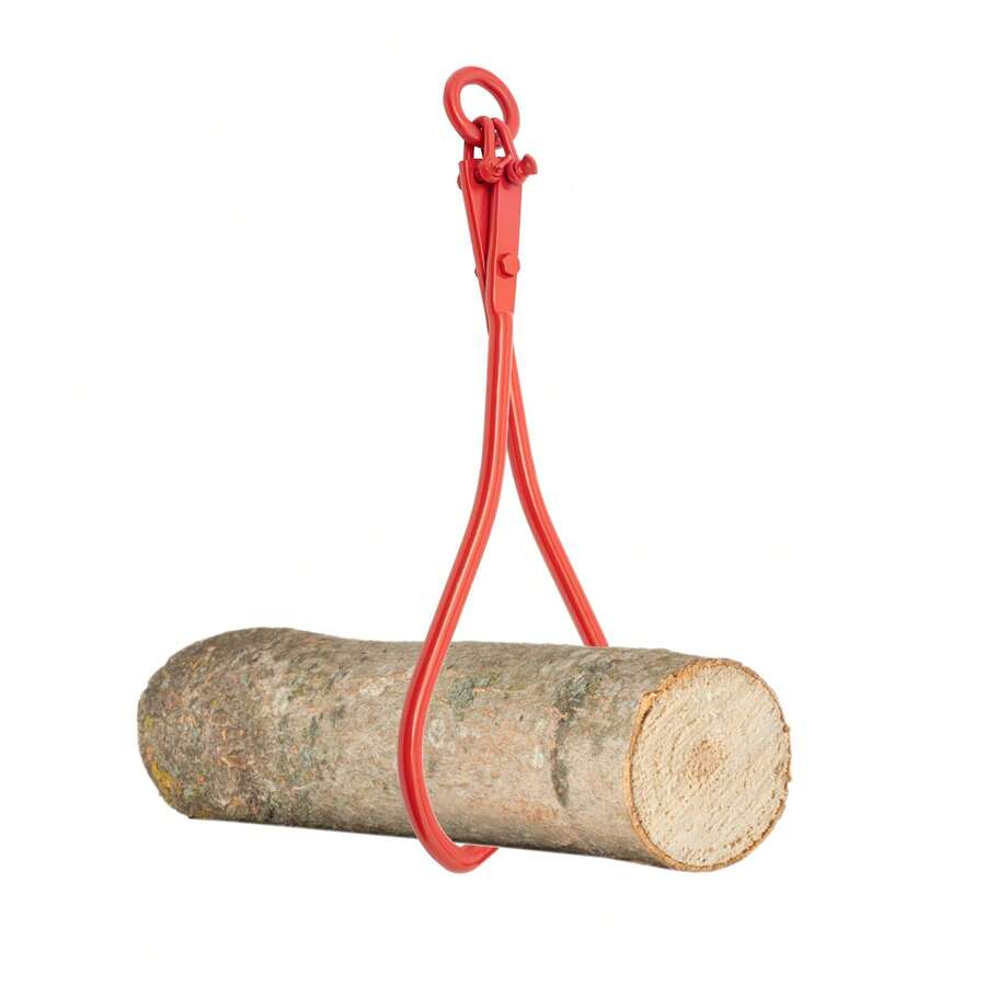 Heavy Duty Log Lifting Tongs Log Grapple For Tractor ATV Or Skidder Lumber Skidding Tongs Timber Claw Hook Grapple Timber Claw Logging Grabber - Red - View 1