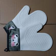 1/2 đôi găng tay silicon hình gấu dễ thương, chống trượt, chịu nhiệt, dày dặn dùng trong nhà bếp, lò nướng, lò vi sóng, bảo vệ tay khỏi nhiệt độ cao. - Nhiều màu - Xem 6