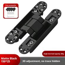 1pc Three-Dimensional Adjustable Cross Hinge Hidden Hinge Invisible Door Closure - Multicolor - View 6