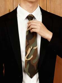 1 条男士休闲时尚圣诞领带——适合节日派对、圣诞礼物 - 彩色 - 查看 8