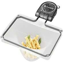 Kitchen Sink Strainer Basket With Filter Bag, Food Waste Filter Basket, Suction Cup Folding Vegetable & Fruit Washing & Drying Rack - Multicolor - View 10