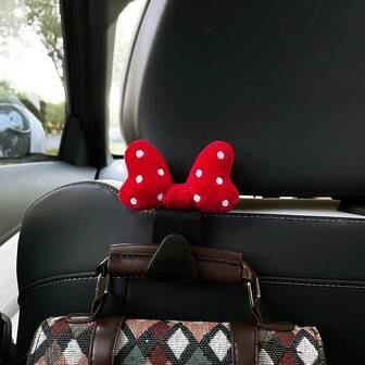 خطاف سيارة بشكل فراشة نقطي جميل، حامل خلفي مبتكر للمقعد، مناسب لديكور السيارة، اكسسوارات داخلية للسيارة، خطاف مقعد السيارة، خطاف مقعد السيارة، اكسسوارات داخلية للسيارة