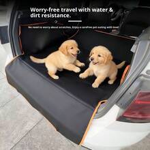1pc Multifunctional Car Rear Seat/Trunk Mat, Pet Protector - one-size - View 5