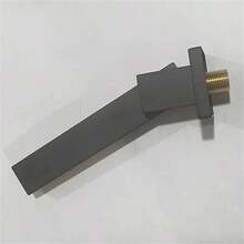 时尚黑色不锈钢方形雨淋式花洒 - 可旋转，隐藏式壁挂设计，轻松调节水流，适用于家庭和酒店浴室，简约浴室装饰，不锈钢饰面 - 彩色 - 查看 10