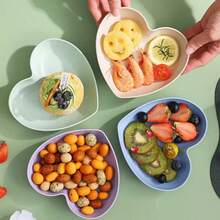 10pcs Heart-Shaped Plates, Durable Anti-Cracking Design, Pink And White, 6 Inch, Suitable For Family Gatherings, Desserts, Snacks, Romantic Table Decor, Party Plates, Snack Delivery, Elegant Tableware, Lightweight Salad, Sushi, Appetizer, Fruit, Cake Plates, Not Easy To Break, Wheat Straw Small Snack Dessert Plates, Multi-Color Options, Heart-Shaped Bowls, Party Tableware, Appetizers, Decorative Bowls - Multicolor - View 4