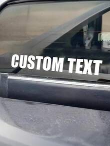 Customized Vinyl Car Decal | Car Window Sticker Banner Personalized User Name Sticker - Multicolor - View 2