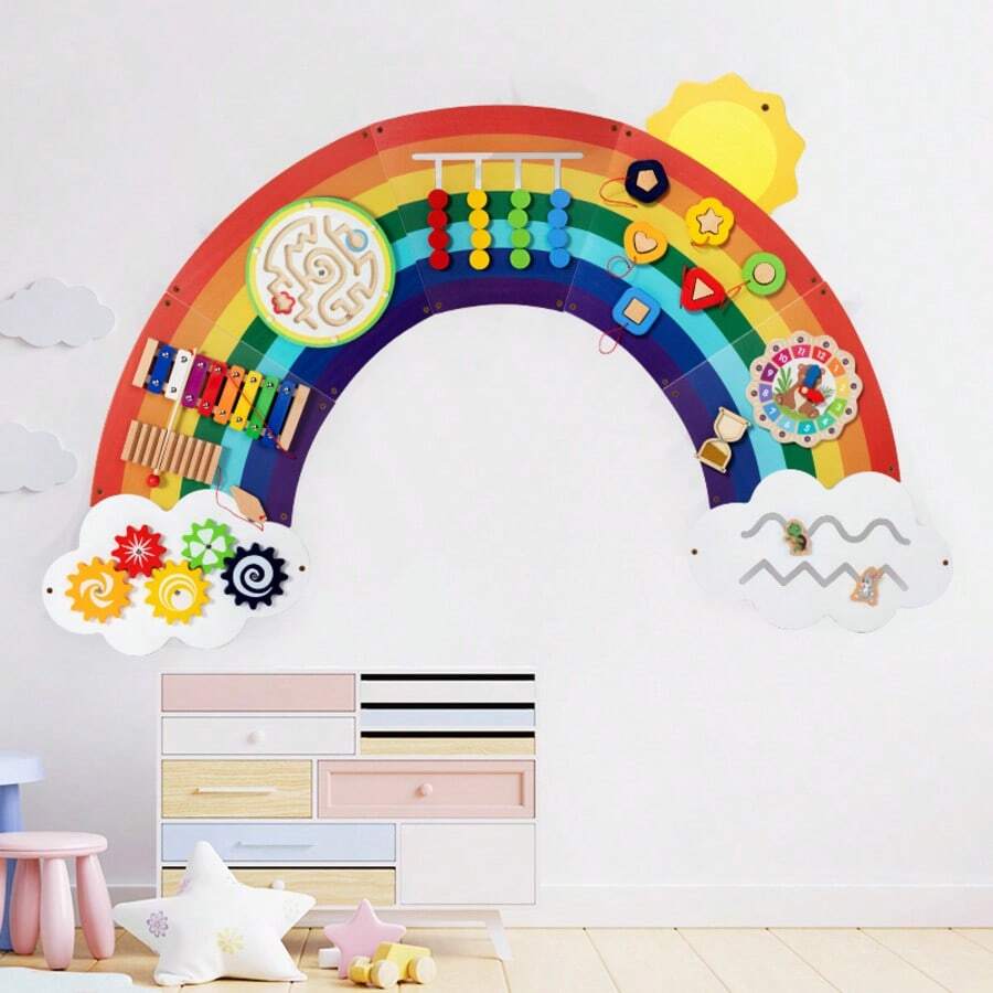 Early Education Toddler Wall Game, Parent-Child Interactive Enlightenment Wall Decor Hanging Accessories, Educational Combination - Multicolor - View 1