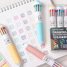 3 Sets Of 28-Color Ballpoint Pens, 10-In-1, Multi-Color Gel Pens, 1 Or 3 Top Retractable For Drawing And Writing, Cute Doodle, Multi-Functional Soft Rubber Cover For Comfortable Grip, Cute Gel Pens, Spherical Pens For Writing, Retractable Pens, Gel Pens, Creative Writing Tools, Cute Design, Doodle Style, Lightweight Pens, Smooth Ink Flow, Artists, Stationery - 1件(顏色隨機) - 查看 6