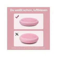 Shoze Portable Yoga Inflatable Balance Pad - PVC Textured Pad For Home Training Of Core Strength, Balance, And Ankle Stability - Pink - View 3