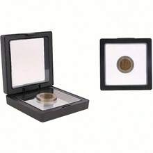 30pcs Elegant Black 3D Floating Display Cases With Elastic Membrane - Dust-Proof Plastic Jewelry Storage Boxes For Necklaces, Bracelets, Rings, Coins, Earrings, Brooches - Suitable For Retail And Personal Use, Modern Style, Desktop Display, Closure, Polished Surface, Jewelry Display | Fashion Display Box | Secure Snap Box, Jewelry Box - Black - View 5