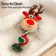 Juguetes de Navidad para perros, juguetes de perro con papel crepitante, juguetes de peluche duraderos e interactivos para masticar para cachorros, perros pequeños, medianos y grandes, para entrenamiento y reducir el aburrimiento - Color Aleatorio - Ver 5