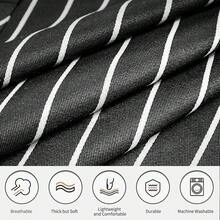 NLUS 2 Pack CooFKing Aprons For Women With Pockets Adjustable Kitchen Bib Aprons For Women Men Chef, Black/White Stripe (Black/White Stripes),DarkBlack/White-2 - 深色/白色-2 - 查看 3