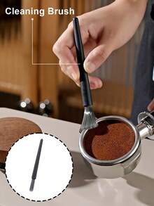Silicone Espresso Coffee Tamper Mat With Cleaning Brush - Non-Slip Coffee Bar Organizer, Coffee Grounds Cleaning Brush, Bar Coffee Grounds Cleaning Brush, Protects Countertop, Easy To Clean And Dry, Organizes Coffee Space, Non-Slip Surface - Multicolor - View 2