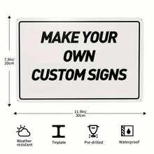 2D Flat, Nuobesty Business Hours Sign With Writable Open/Closed Board For Restaurants - Black Decorative Welcome Plaque 20*30cm / 8*12 Inches, Perfect For Room Decoration, 2D Flat - 金屬畫 - 查看 3