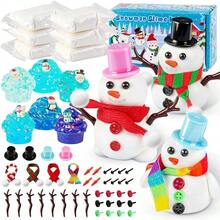 New6 Pack Slimes, Pink Slime Kids, Cloud Slime Kit For Girls Ages 8-12, Toys For Girls And Boys, For Kids Slime Set Party Kit Goodie Bag Stuffers, 4 5 6 7 8 9 10 Year Old Girl Birthday Gift Cute StuffSeasonal Gifts - Snowman - 查看 1