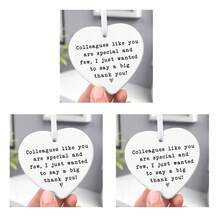 1/2pcs Farewell Gift, Unique Heart-Shaped Acrylic Memento Gift For Colleagues, Retirement, Friends - Multicolor - View 9