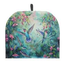 Hummingbird Tea Cozy For Teapot Insulated Floral Tea Pot Cover Kitchen Decoration Cattle Wildlife Thick Tea Pot Cozy For Keeping Warm,Hummingbird-3 - 蜂鳥-3 - 查看 1