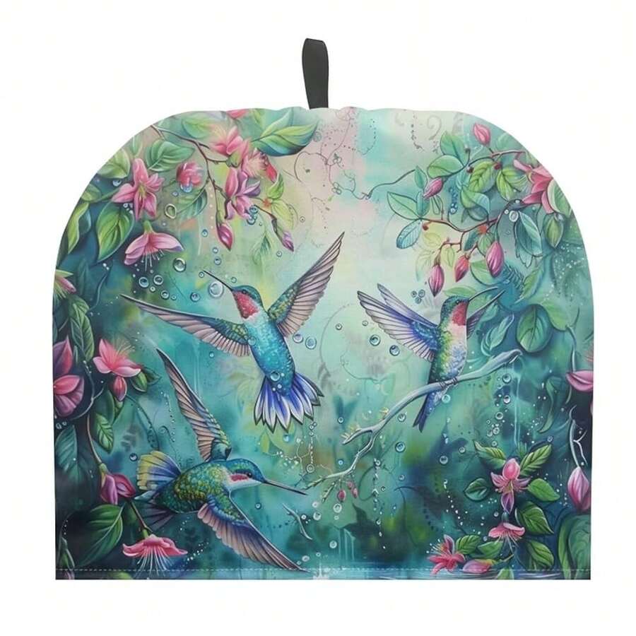 Hummingbird Tea Cozy For Teapot Insulated Floral Tea Pot Cover Kitchen Decoration Cattle Wildlife Thick Tea Pot Cozy For Keeping Warm,Hummingbird-3 - 蜂鳥-3 - 查看 1