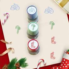 Decorative Stamps, Interesting Patterns, Can Be Used For Christmas Themed Stamping, Snowflake, Gloves, Socks Gift Box, Bow And Other Decorative Patterns - Qc25mm - View 7