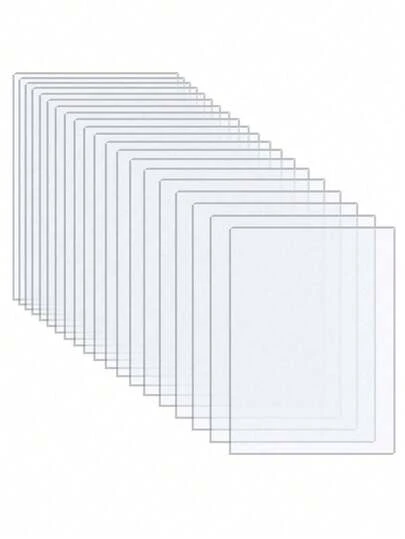 10片透明亚克力板，可用于替换相框玻璃、展示物品、绘画、DIY工艺品、婚礼和生日派对座位卡装饰、手绘调色板DIY彩绘板、祝福装饰留言板、家居装饰等。