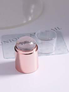 专业迷你硅胶美甲印章套装，含刮刀 | 高透明度转印钢板透明果冻硅胶美甲印章，美甲沙龙工具套装，美甲爱好者和初学者均可轻松上手 - 彩色 - 查看 9