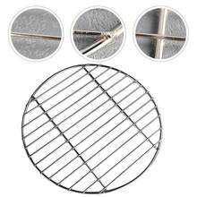 Hemoton Stainless Steel Barbecue Round BBQ Grill Net/Mesh/Rack/Grate/Steam Mesh CooFKing Grate 26cm/10 Inch,26X26X0.4CM - 26*26*0.4厘米 - 查看 4