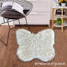 1 Stück wunderschöner weißer Schmetterling-förmiger Plüsch-Teppich, extrem weicher Teppich geeignet für Flur, Küche, Waschraum, Badezimmer, Studentenwohnheim, Sofa, Schlafzimmer, Wohnzimmer, Waschtisch, Stuhl, Wohnzimmer, Studentenwohnheim Teppich, modische Raumdekoration, Hochzeitsdekoration, Wohnzimmerdekoration, Geschenk