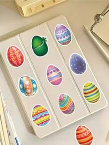 50 ملصق عيد الفصح، ديكورات عيد الفصح، قابلة للتركيب بحرية، لاصقة ذاتيًا، قابلة لإعادة الاستخدام، هدايا عيد الفصح DIY، مناسبة لديكورات العطلات وديكورات الحفلات، يمكن استخدامها على الأمتعة والأجهزة المحمولة والزجاجات المائية