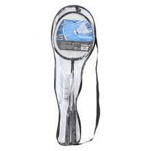 バドミントン ラケット＆シャトル セット 2本組 シャトル 羽根 3個 ファミリー 子供 公園 レジャー 収納ケース付き スポーツ - ブラック - チェックする 5