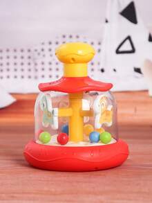 1pc Baby Infant Pressing Rotating Animal Rocking Horse Toy, Colorful To Attract Baby's Attention, Fun Early Education Toy, Suitable For Boys, Girls, Thanksgiving, Birthday, Christmas Gift - Multicolor - View 13