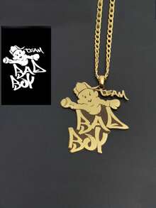 Handpainted Necklace, Children's Art Pendant, Art Jewelry, Gift For Mother, Handpainted Round Disc Pendant, Graffiti Art Necklace - Hand-drawn - View 6