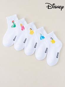 Disney 1/5 Đôi tất cao đến đầu gối kiểu công chúa dễ thương cho bé gái, họa tiết nàng tiên cá, hoạt hình Hàn Quốc, tất ngắn thoáng khí mùa đông cho bé trai và bé gái, kiểu dáng dễ thương, phù hợp với phong cách ngọt ngào, họa tiết hoạt hình đáng yêu, tất học sinh thoáng khí thời trang thường ngày, phù hợp để mặc hàng ngày, đi học, làm quà tặng ngày lễ - Nhiều màu - Xem 6