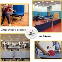 Set de Pelotas de Pong, 60 Pelotas de Pong de Tres Estrellas 40 mm, Alto Rendimiento Y Tecnología en Rebote Óptimo, para el Entrenamiento de la Competencia Entretenimiento - Blanco - Ver 12