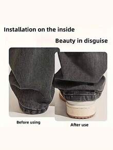 2/4/6pcs Invisible Leg Shortener Clips, Prevent Pants Legs From Dragging On The Ground, Hidden Seamless Leg Fixing Device, Suitable For Jeans And Pants, Waterproof, Portable - Multicolor - View 6