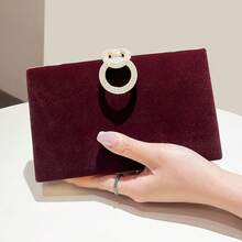 Borsa secchiello leggera, casual business, decorata con cristalli, mini design con laccio, borsa trasparente con perle, borsa da sera elegante e raffinata, decorata con cristalli, perfetta per feste, cene, banchetti, abiti di Natale, Capodanno, laurea, balli, matrimoni e accessori essenziali per eventi speciali