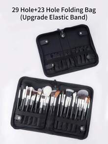 1 szt. Składana torba na pędzle, 14/24/29 otworów, etui na pędzle do makijażu, składana torba-organizer dla wizażystów, dekoracja pokoju, torby, kosmetyczka, toaletka, podróż, kosmetyczka, niezbędne rzeczy w podróży, organizer, przechowywanie, niezbędny w podróży, organizer na makijaż, kosmetyczki, kosmetyczka, organizer na biurko, kosmetyczka, kosmetyczka, organizer na makijaż, akcesoria toaletowe, kosmetyczka, kosmetyczki, prezenty dla kobiet, prezenty świąteczne, pomysły na prezenty dla kobiet, saszetka, kosmetyczka, niezbędny w podróży - Czarne - Zobacz 17