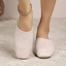 2025 Fashionable Comfortable Breathable Slip-On Thermal-Lined Women Slippers