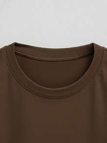 Men's Oversized Tank Top Ideal For Workouts, Outings And Leisure / Oversized Summer - 鏽棕色 - 查看 2