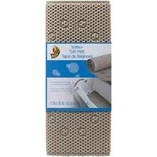 Duck Brand Softex - Tapete de baño para bañeras, Lavable a máquina, 17 x 36 Pulgadas, Color , Antideslizante (393477)(gris topo) - Multicolor - Ver 2